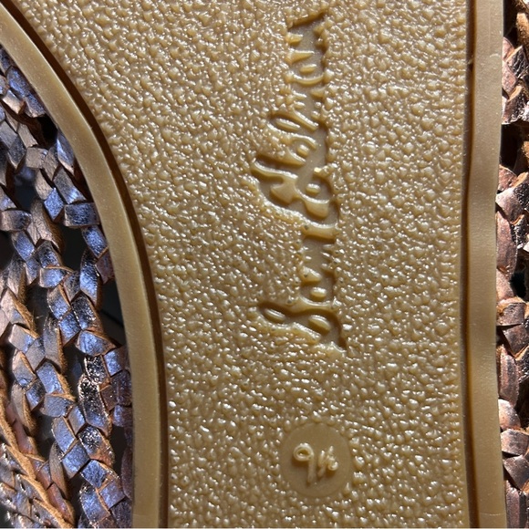 Sam Edelman Natalya Rose Gold Woven Leather Mules 9.5 - Picture 6 of 7